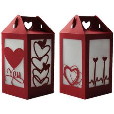 heart you valentine wedding lantern