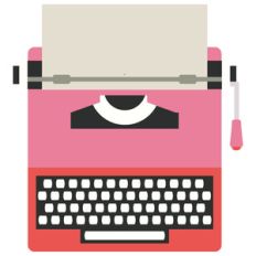 love happy typewriter