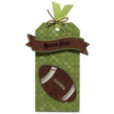 football gift tag