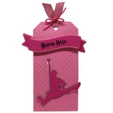 cheerleading gift tag