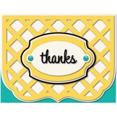 'thanks' card