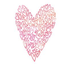 watercolor hearts