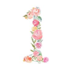 flower monogram number 1