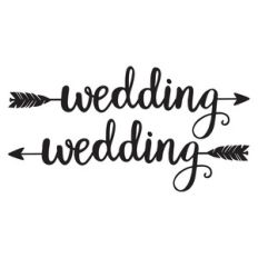 wedding direction arrows
