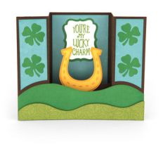 center box card lucky charm