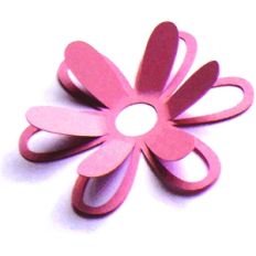 3d cutout flower