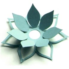 3d cutout flower