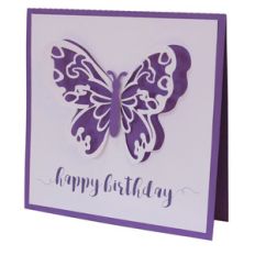 butterfly happy birthday card