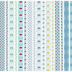 spring rain and umbrella washi