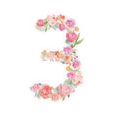 floral watercolor number 3