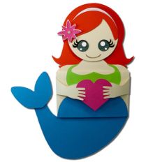 mermaid hug gift card holder
