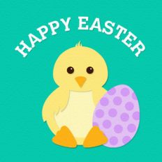 happy easter chick