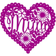 mum floral heart