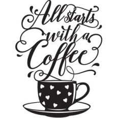 coffee quote papercut