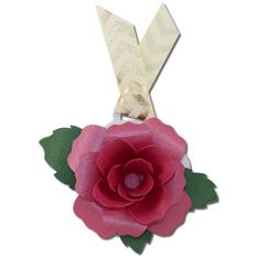 rose gift tag card