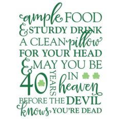irish heaven and hell blessing