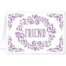 5x7 flourish card friend