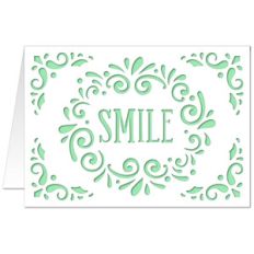 5x7 flourish card smile