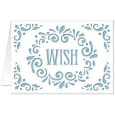 5x7 flourish card wish