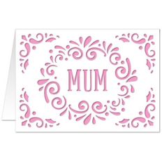 5x7 flourish card mum