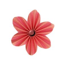 3d accordion pleated rosette flower