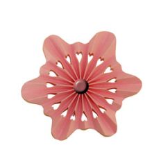 3d accordion pleated rosette flower