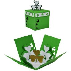 st. patrick's shamrock explosion box