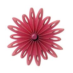 3d accordion pleated rosette flower