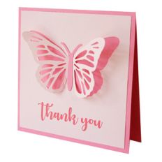 thank you butterfly card