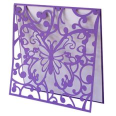 butterfly flourish card