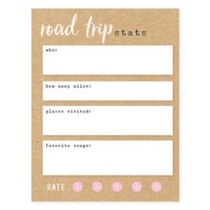 road trip label