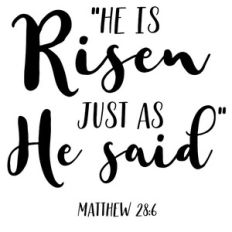 he is risen