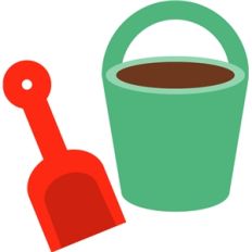sand bucket and shovel