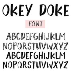 okey doke font