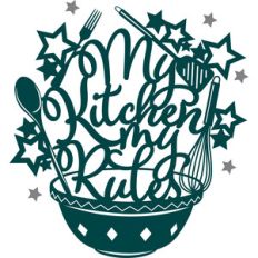 my kitchen my rules wall art