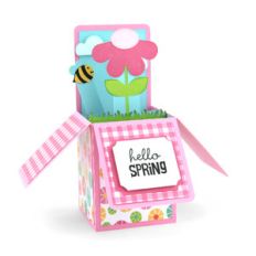 a2 box card flower bee