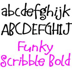 ld funky scribble bold