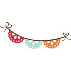 'doily' pennant banner