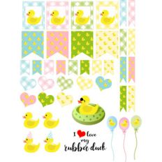 rubber ducky planner stickers
