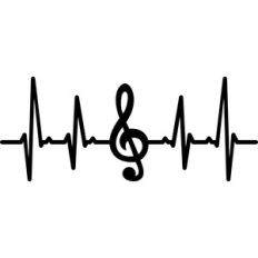 musical note heartbeat
