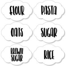 pantry food labels