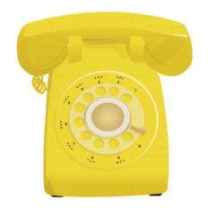 yellow telephone