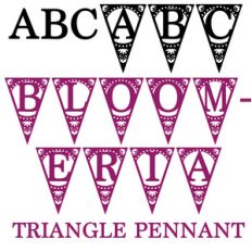 pn bloomeria triangle pennant