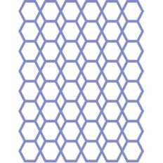 letter sized stencil hexagon