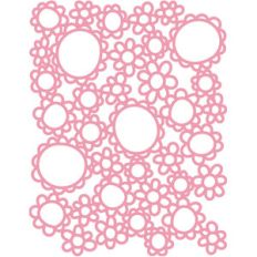 letter sized stencil daisies