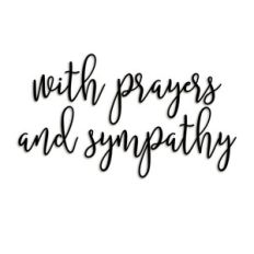 with sympathy