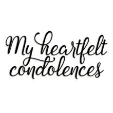 heartfelt condolences