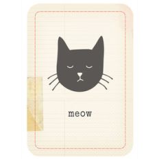 meow cat card