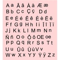 french alphabet