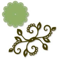 vine leaf scallop and flourish